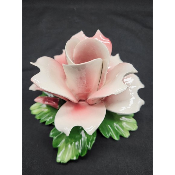 Nuova Capodimonte Rose Candlesticks - Picture 3 of 12